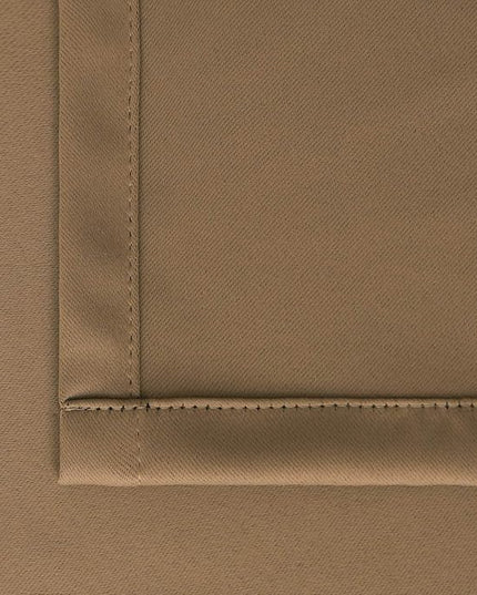 BGment 40 Inch Length Blackout Curtains for Cafe - 38 x 40 inch Short Window Curtains Rod Pocket and Back Tab Thermal Insulated Room Darkening Curtains for Kitchen Bathroom, 2 Panels, Taupe