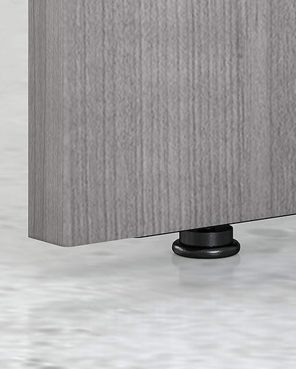 Bush Business Furniture Studio C 72W Computer Desk with Wire Management and Modesty Panel in Platinum Gray, Professional Table for Home Office and Corporate Office