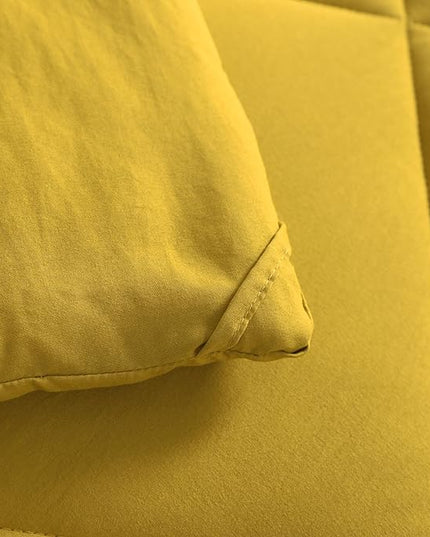NTBAY Twin Comforter Set with Sheets, 5 Pieces Soft and Breathable Twin Bedding Set, Twin Bed in a Bag, Down Alternative Comforter Set Solid Color All Season, Kids Bedding Set, Yellow