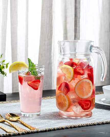 Biscayne 18-Piece Family Drinking Glasses Set - Drinking Glassware Set with Highball Cooler, DOF (Double Old Fashioned), and Juice Glasses - 6 Each