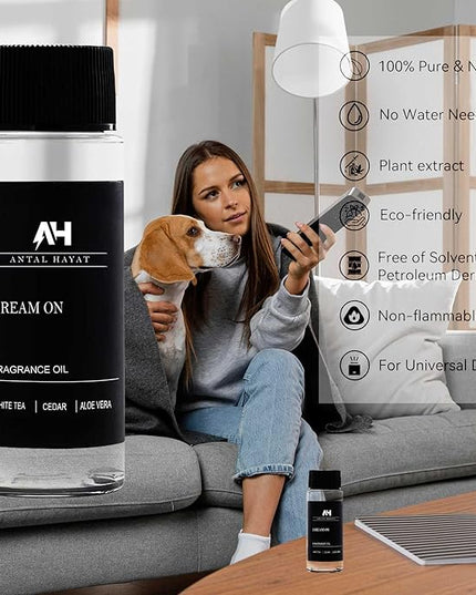 Dream On Essential Oil Scent 50mL - Inspired by Westin Hotel - Home Luxury Scent - Antal Hayat Diffuser Oil - White Tea, Cedarwood, Amber, Musk - Diffuser Oil Blends for Aromatherapy