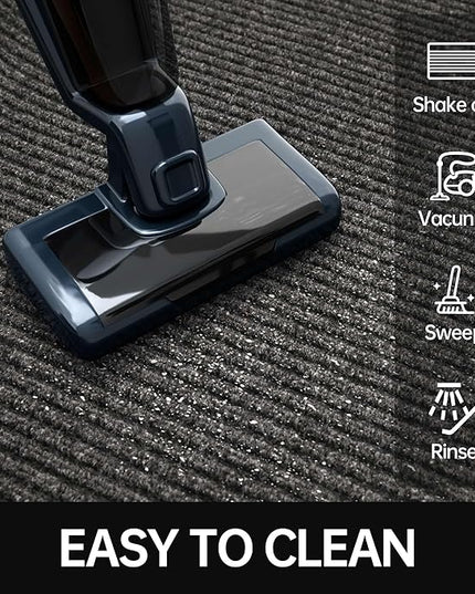 Front Door Mat, 4' x 6' Heavy Duty Indoor Outdoor Door Mat for Entryway, Commercial Door Mats Entrance, Low Profile Welcome Mats Non-Slip, Durable Rubber Backing Entry Mat for Patio, Home