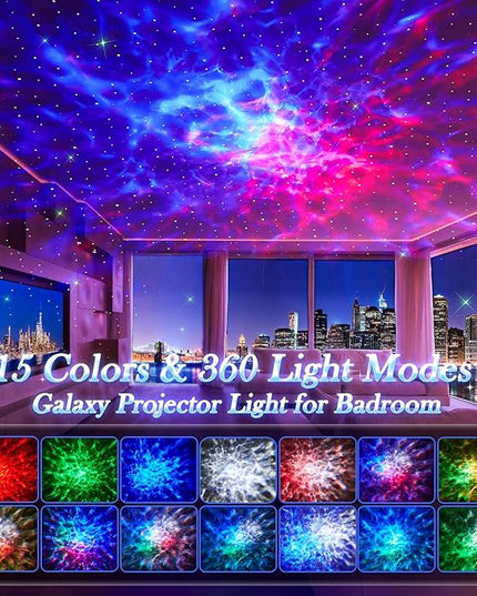 PIKOY INS Northern Lights Projector Star Projector Brown