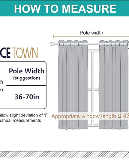 NICETOWN Bedroom Blackout Curtains and Drapes - Triple Weave Thermal Insulated Solid Grommet Blackout Panels for Basement(1 Pair, 52 inches by 45 Inch, Toffee Brown)