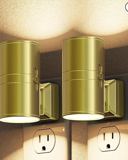 L LOHAS LED Night Light, Automatic Night Lights Plug into Wall, 2 Pack Nightlights With Light Sensor, 3000K Soft White 0-100LM Dimmable Modern Nightlight for Kids Bedroom Hallway