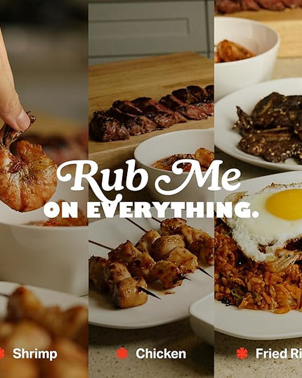 RubRub Spicy Korean BBQ Rub – Seasons Like a Spice, Finishes Like a Sauce – Bold, Smoky Heat with a Slightly Sweet Finish – Perfect for Chicken, Seafood, Veggies & Rice – Restaurant-Quality Korean BBQ at Home