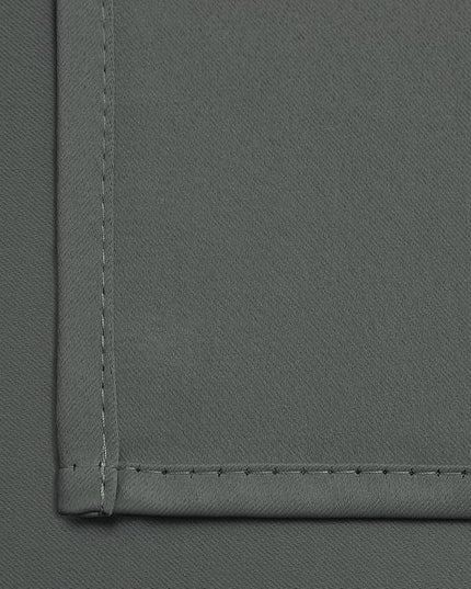 Yakamok Window Draperies Curtains Panels - Light Blocking Curtains, Grommet Top Small Drapes for Short Window/Basement(Dark Grey, 52Wx36L, 2 Panels)