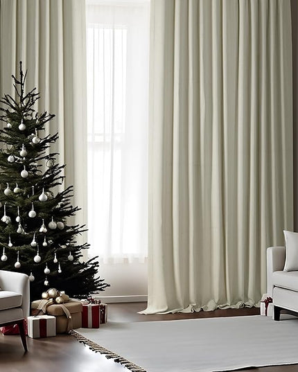 HPD Half Price Drapes Bellino Room Darkening Curtains 108 Inches Long Curtains for Bedroom & Living Room (1 Panel), 50W x 108L, Autumn Glow