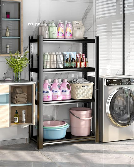 Garage Shelves,14-48''W Heavy-Duty Storage Shelves, Double-Layer Uprights, Thickened Shelves, Waterproof &Rustproof, Suitable for Indoor & Outdoor Use.