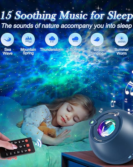 PIKOY INS Northern Lights Projector Star Projector Brown
