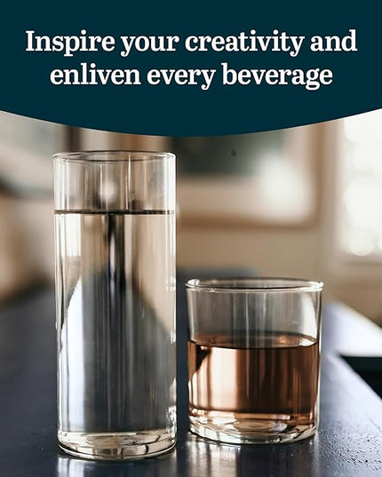 Libbey Miles Tumbler and Rocks Bar Drinkware Glasses Set, Clear All-Purpose 16 Piece Glassware Set, Sleek Glass Drinking Cups for Everyday Use