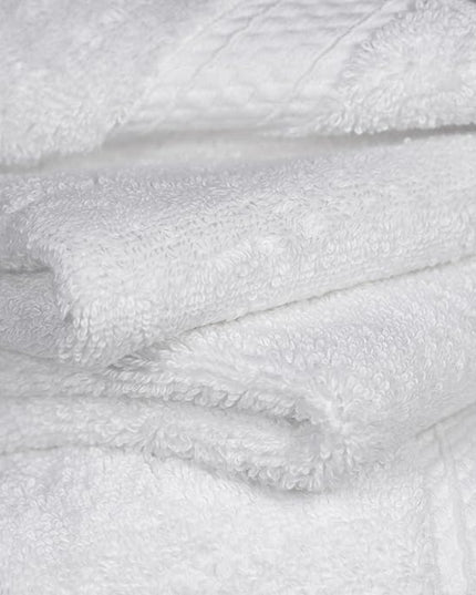 Superior Egyptian Cotton Pile 6 Piece Towel Set, Includes 2 Bath, 2 Hand, 2 Face Towels/Washcloths, Ultra Soft Luxury Towels, Thick Plush Essentials, Guest Bath, Spa, Hotel Bathroom, White