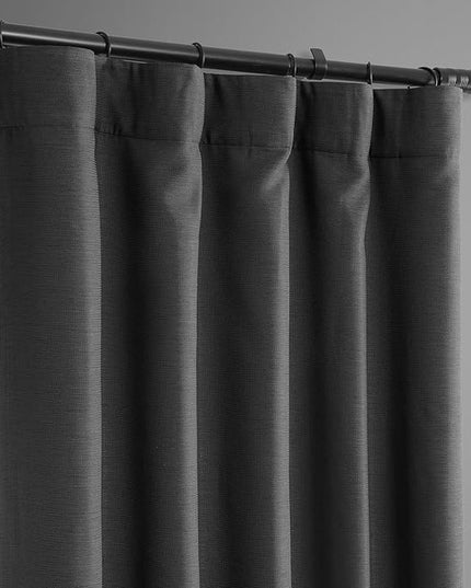 HPD Half Price Drapes Bellino Room Darkening Curtains 63 Inches Long Curtains for Bedroom & Living Room (1 Panel), 50W x 63L, Smoked Truffle