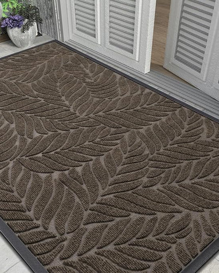 Yimobra 60x36 Large Door Mat Outdoor Indoor, All-Season Waterproof Door Mat Outside Entrance, All-Weather Non-Slip Outside Doormat for Garage Patio Entryway, Brown