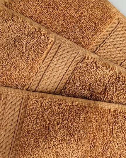 Superior Egyptian Cotton Pile 3 Piece Towel Set, Includes 1 Bath, 1 Hand, 1 Face Towel/Washcloth, Ultra Soft Luxury Towels, Thick Plush Essentials, Guest Bath, Spa, Hotel Bathroom, Rust