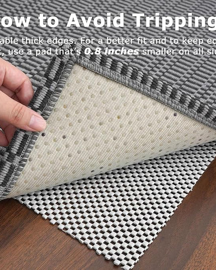 KOZYFLY Washable Runner Rug 2x6 Ft Runners for Hallways Non Slip Kitchen Runner Rugs Braided Cotton Entryway Runner Indoor, Carpet Runners for Hallway Kitchen Entryway Bedroom, Grey/Charcoal Grey