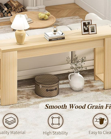 71" Extra Long Console Table Entry, Entrance, Behind Couch, Hallway, Foyer, Narrow Sofa Tables for Front Door