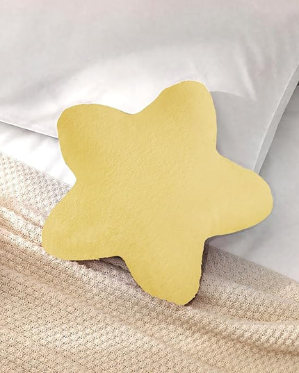 Small Star Throw Pillows for Bed, Decorative Throw Pillows for Couch Livingroom,15" Yellow Pillows Aesthetic Cute Floor Pillow with Soft Plush for Sofa Bedroom Kids Xmas Gift (Yellow)