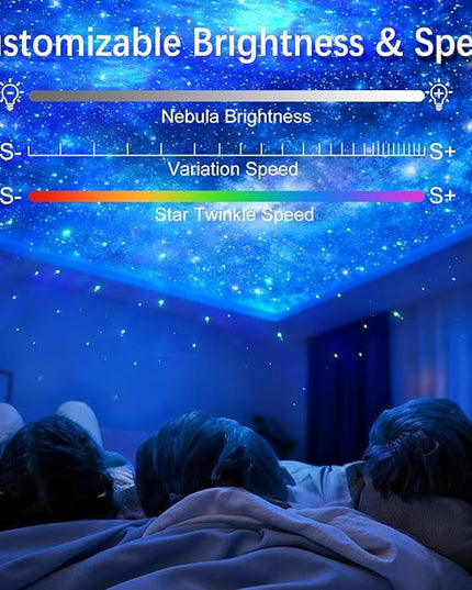 Galaxy Star Projection Night Light, Dinosaur Astronaut Space Projector with Timer, Remote Control, 8 Lighting Modes, Green Nebula Effects for Kids Room Ceiling Decor(Green)