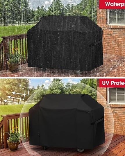 Unicook 65 Inch Grill Cover for Weber Genesis II 400 Series, 4 Burner BBQ Cover for Outdoor Grill, Heavy Duty Waterproof Fade Resistant, Compared to Weber 7131