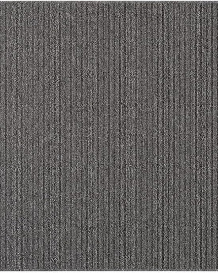 Beverly Rug Non-Slip Modern Rug 3x3 Solid Traditional Rubber Backing Machine Washable Soft Thin Indoor Area Rugs for Living Room Stain Resistant Non Shedding Casual Carpet (3 x 3 Gray)