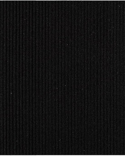 Beverly Rug Non-Slip Modern Rug 3x3 Solid Traditional Rubber Backing Machine Washable Soft Thin Indoor Area Rugs for Living Room Stain Resistant Non Shedding Casual Carpet (3 x 3 Black)