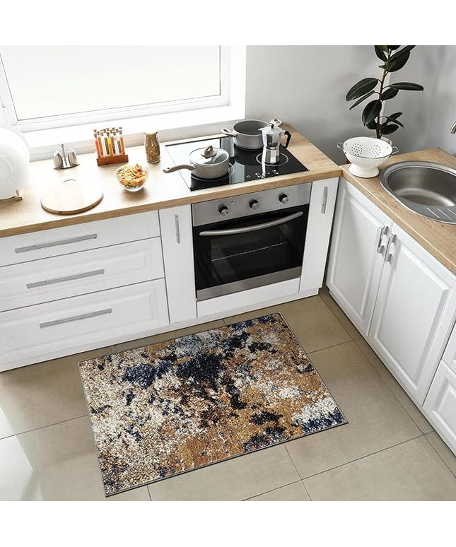 Keen Home Design Area Rugs - 2x3 Non-Shedding, Abstract Rugs for Kitchen, Living Room, Bedroom, Dining Room, Entryway - Size: 2' x 3', Multi