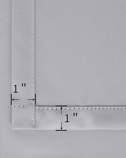 BGment Rod Pocket and Back Tab Blackout Curtains for Bedroom - Thermal Insulated Room Darkening Curtains for Living Room, 2 Window Curtain Panels (52 x 90 inch, Light Grey)
