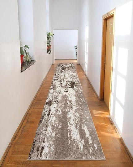 Keen Home Design Area Rugs - 2x14 Non-Shedding, Abstract Rugs for Kitchen, Living Room, Bedroom, Dining Room, Entryway - Size: 2'8" x 14', Multi