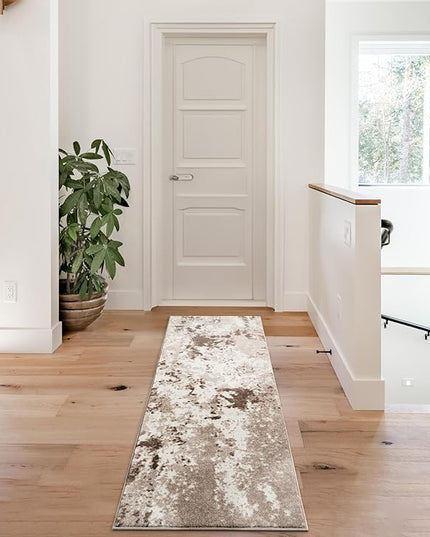 Keen Home Design Area Rugs - 2x8 Non-Shedding, Abstract Rugs for Kitchen, Living Room, Bedroom, Dining Room, Entryway - Size: 2'8" x 7'7", Multi