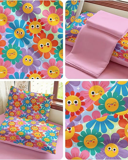Full Size Bedding Sets Kids Bedding Sets for Girls, Galaxy Bedding 5 Pieces Bed in A Bag Full Size, Glitter Colorful Comforter for Girls