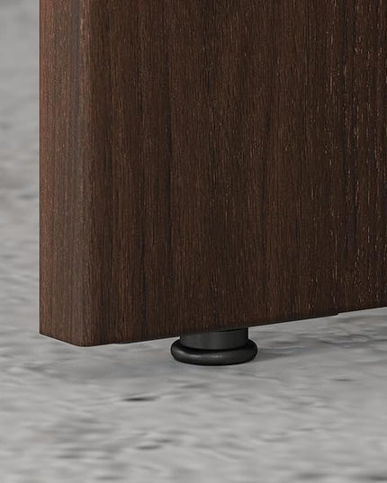 Bush Business Furniture Studio C 72W Computer Desk with Wire Management and Modesty Panel in Black Walnut, Professional Table for Home Office and Corporate Office