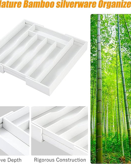 Kitchen Silverware Drawer Organizer and Storage Utensilios De Cocina Modernos Soporte Para Cucharas Trastes De Cocina Organizadores Platos Para Gabinetes Cajones Decoración Organizador Para Utensilios