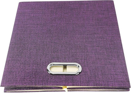 Storage Basket Bins,13×13×13 Foldable Storage Cube Boxes Fabric Drawer for Closet Shelf Cabinet Bookcase - Set of 4, Purple