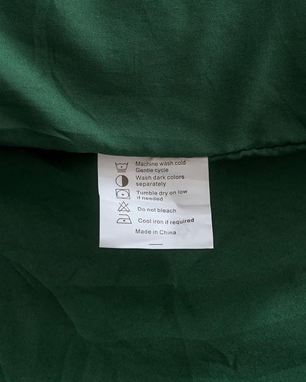 ROSGONIA Comforter Full Size for Girls Boys Teen,3pcs(1 Dark Emerald Green Comforter & 2 Pillowcases),Soft Kids Comforter Sets All Season Dorm Bedding