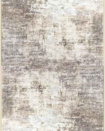 IOHOUZE Abstract Runner Rug 2x6 Ft Washable Runners for Hallways, Non Slip Kitchen Runner Printed Faux Wool Entryway Runner Indoor, Modern Abstract Floor Carpet for Hall Kitchen Bedroom, Beige Brown
