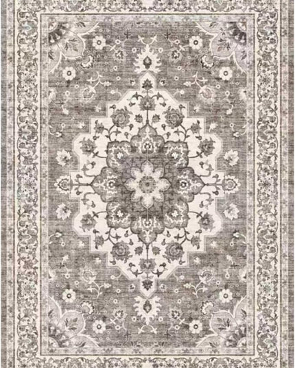 2x8 Hallway Runner Rug - Washable Area Rugs for Kitchen Bathroom Non-Slip Ultra-Thin Indoor Door Mat - Stain Resistant Small Throw Carpet (Beige, 2X8)