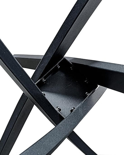 5 Piece Dining Table Table Set, Tempered Glass Dining Table Set for 4 Kitchen Table Set with 4 Chairs for Kitchen Dining Room (Black Table with Grey Chair)