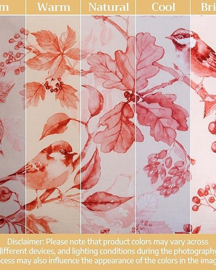Maison d' Hermine Curtains for Living Room 100% Cotton 84 inch Length One Panel Light Filtering Curtains for Bedroom Windows with Rod and Loop Pockets Drapes (Equinoxe Terracotta, 50" W x 84" L)