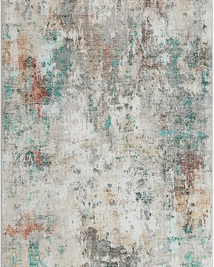 Modern Abstract 2x7 Runner Rug Washable Non Slip Stain Resistant Rug for Hallway Kitchen Bedroom Non Shedding Low Pile Indoor Floor Cover,Colorful