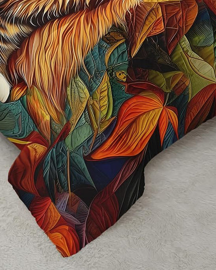AILONEN Beautiful Cat Comforter Set for Bedroom Decor Full Size,Sunflower Floral Garden Bedding Sets,Cute Kitten Animal Duvet Set with 2 Pillowcase,Soft Breathable and Microfiber