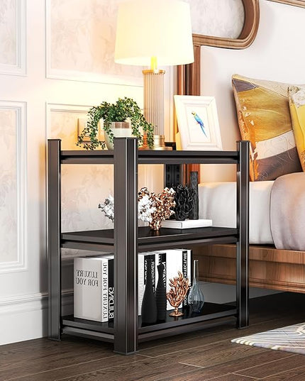 32'' shelving, Garage Metal Shelving Unit, Adjustable, Double-Layer Column with Reinforced Ribs, Heavy-Duty, Capable of Bearing 1800 lbs Suitable for Study,Garage, Warehouse, Kitchen Storage