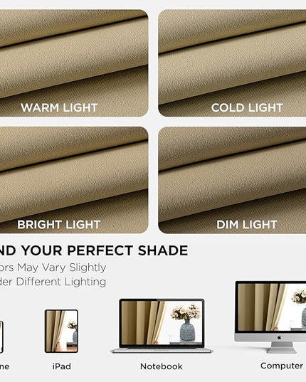 Joydeco Blackout Curtains 45 Inch Length 2 Panels Set, Thermal Insulated Long Curtains& Drapes 2 Burg, Christmas Drapes for Living Room Bedroom Window