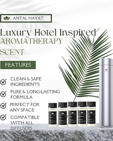 Hotel Scent Zarwa Diffuser Oil 50ml – Inspired by Aventus Cologne – Premium Home Scent – Essential Oil with Lemon, Patchouli, Cedarwood – Luxury Aromatherapy Refill for Diffusers