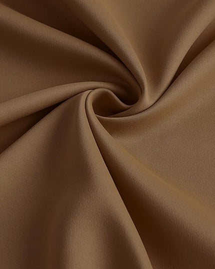 Cappuccino Brown Curtains 40x72 Inches Long 2 Panels Set, Pinch Pleated Thermal Insulated Blackout Room Darkening Curtain for Living Room,Window Draperies with Hooks