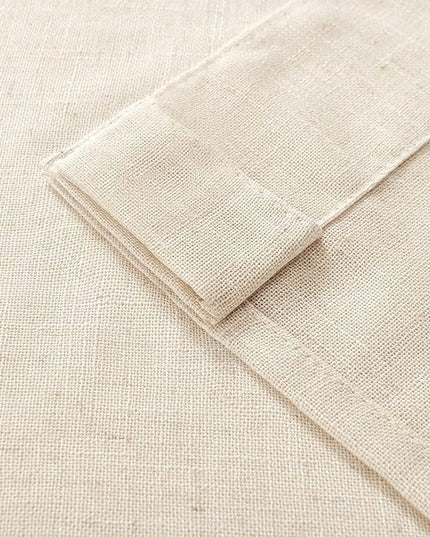 Joydeco Linen Curtains 90 Inch Length 2 Panel Sets,Light Filtering Curtains for Bedroom 70 Inch Wide Living Room Drapes with Back Tabs & Rod Pockets (W70 x L90 Inch, Linen)