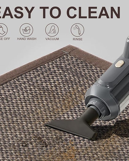 LEKEEPGO Door Mat 24"x36", Non Slip Door Mat Indoor Entrance, Rubber Backing Front Indoor Door mat Washable Absorbent Low-Profile Entryway Entry Resist Dirt Inside Door Mats, Brown