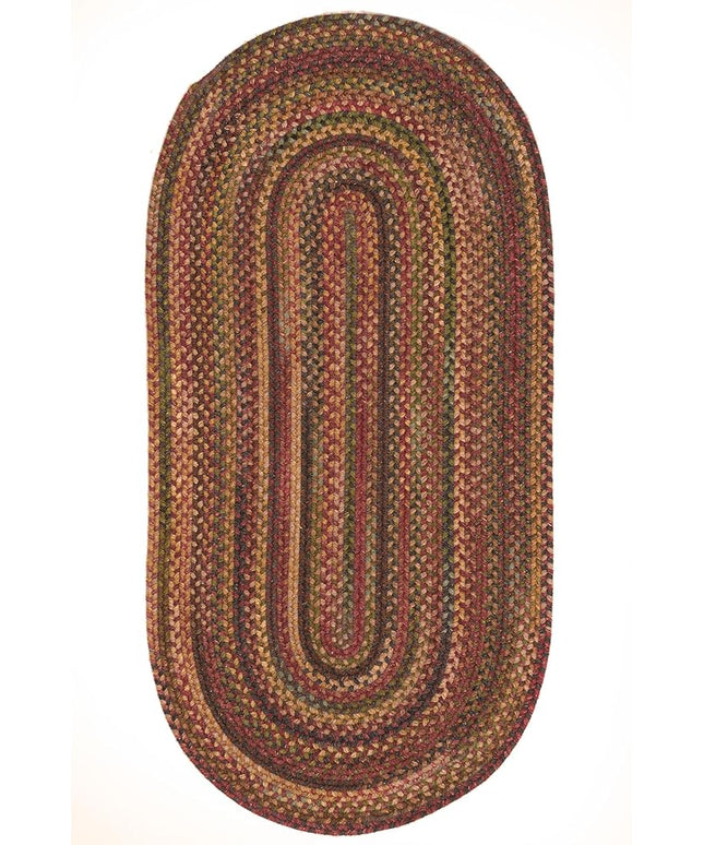 Capel American Heritage Woodstone 7'0"X9'0" Oval Braided Rug