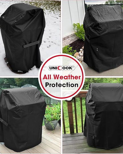 Unicook 30 Inch Grill Cover, Heavy Duty Waterproof 2 Burner Small BBQ Cover, Compatible with Weber Spirit 210 with Side Tables Down, Does NOT Fit Spirit II E-210 (Include 2025 Version) with Table Up