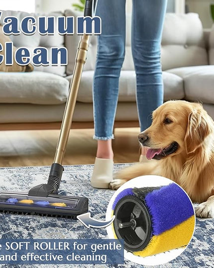 jinchan Vintage Floral 5x7 Area Rug for Bedroom - Machine Washable Distressed Design Stain Resistant Boho Carpet Ultra-Thin Low Pile Non-Slip Rug for Living Room Dining Room Kitchen (5‘x7', Dark Blue)